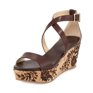 Brand New Women’s Jimmy Choo Wedge Sandals Sz 8